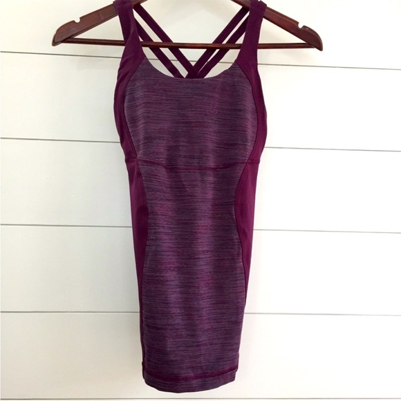 LULULEMON Wee Are From Space Plum Tank Top Workout Athletic Yoga - Picture 3 of 9